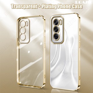 Dành Cho OPPO Reno 12 5G Ốp Điện Thoại Sang Trọng Mạ Cạnh Trong Suốt Vỏ Silicon Mềm Chống Sốc Trong Suốt SSY01