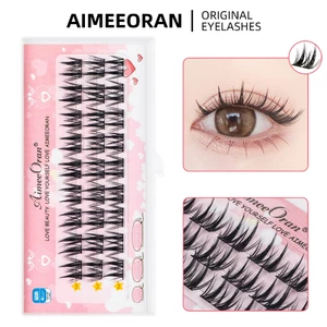 AIMEEORAN diy Lông Mi Giả 10mm-13mm Mix Tự Nhiên Chuyên Nghiệp Lông Mi Dài Trung Bình Trang Điể