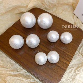 DREJEW 925 kim bạc Pháp retro hình học ngọc trai bông tai đi lại thời trang thích hợp ánh sáng sang trọng phong cách cung điện bông tai cao cấp không gây dị ứng