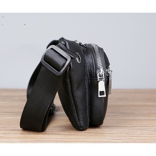 Túi đeo thắt lưng da thật 100% Travel Fanny Pack Dành cho nam và nữ túi đeo ngực chất liệu túi điện thoại: Ví da bò túi thắt lưng thể thao