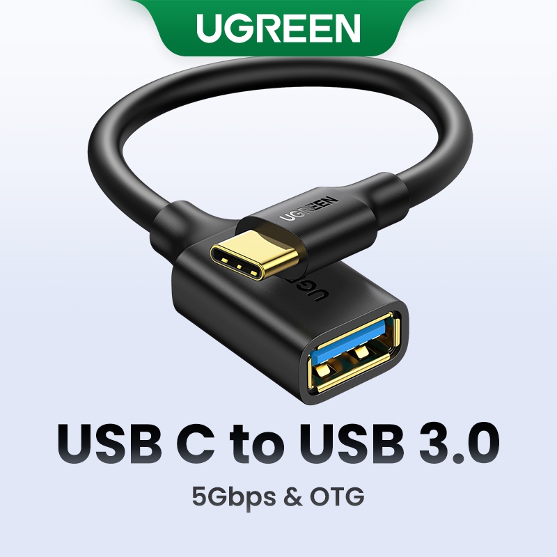 UGREEN Dây cáp chuyển đổi đầu USB C sang cổng USB 3.0 chiều dài 12cm