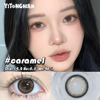 Kính áp tròng YITONGNIAN Ống kính làm đẹp đường kính tự nhiên nửa năm dùng một lần trang điểm làm đẹp hàng ngày