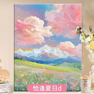 MOZI✨40 * 50cm / 30 * 40cm tranh tô màu theo số tranh số hóa tranh sơn dầu số hoá Chương Mùa Hè Tự Làm Kỹ Thuật Số Tranh Sơn Dầu Acrylic Tranh Làm Đầy Tranh Vẽ Tay Tranh Tranh Phong Cảnh Tranh Sơn Dầu Tranh Sơn Màu Tranh Kỹ Thuật Số