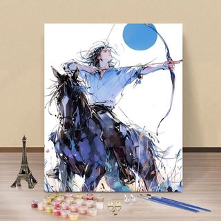 MOZI✨40 * 50cm / 30 * 40cm nhân vật thảo nguyên tranh tô màu theo số tranh số hóa tranh sơn dầu số hoáThảo Nguyên Phong Cảnh Tự Làm Anime Nhân Vật Kỹ Thuật Số Tranh Tự Làm Tranh Kỹ Thuật Số Vẽ Tay Tranh Acrylic Tranh Tô Màu Tranh Làm Đầy Tranh Trang
