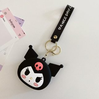 Phim hoạt hình KT Cat, Totoro, Kuromi, Lina, Belle, Stitch, Keji, Panda, Ví nhỏ dễ thương, Lưu trữ Mini silicon, Móc khóa, Ví không