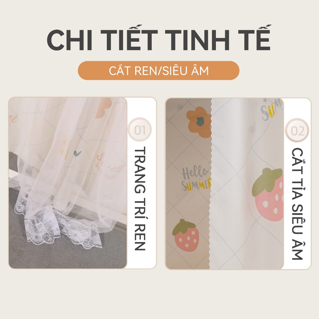 Feidimeng Cửa sổ Rèm hoạt hình tự dính Lắp đặt miễn phí Rèm nhỏ Vải che toàn bộ phòng ngủ