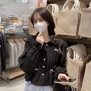 Áo Sơ Mi Trắng Tay Dài Dáng Rộng Phong Cách Hàn Quốc Cho Nữ Baju Baju Wanita Lengan Panjang Hàng Mới Có Sẵn