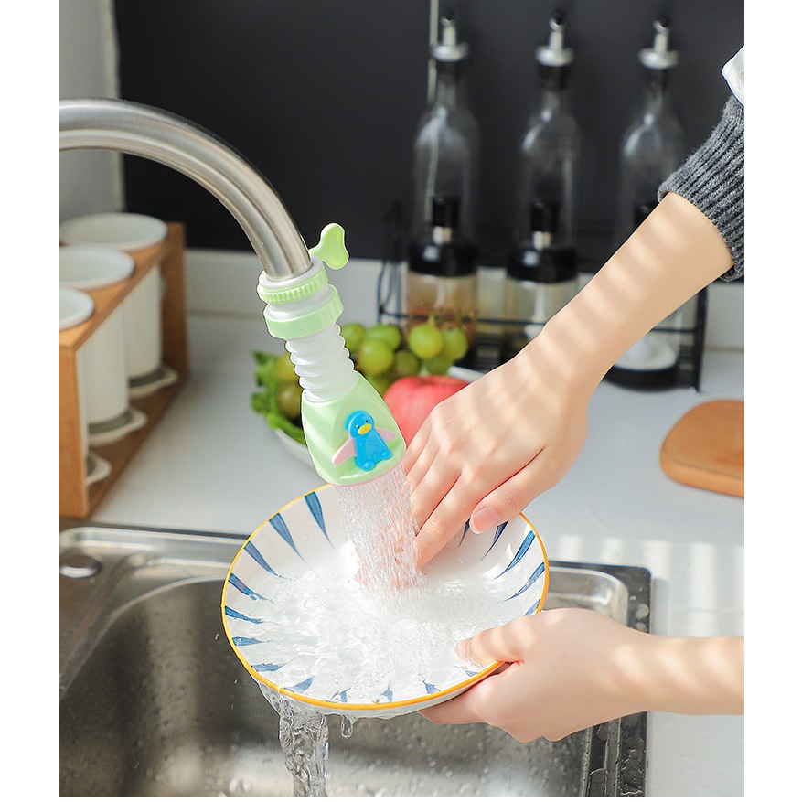Zthome 360°Xoay Nối Dài Vòi Bếp Máy Sục Khí Ống Kính Thiên Văn er Lọc Khuếch Tán Tiết Kiệm Nước Vòi Tắm Đầu Nối HOT