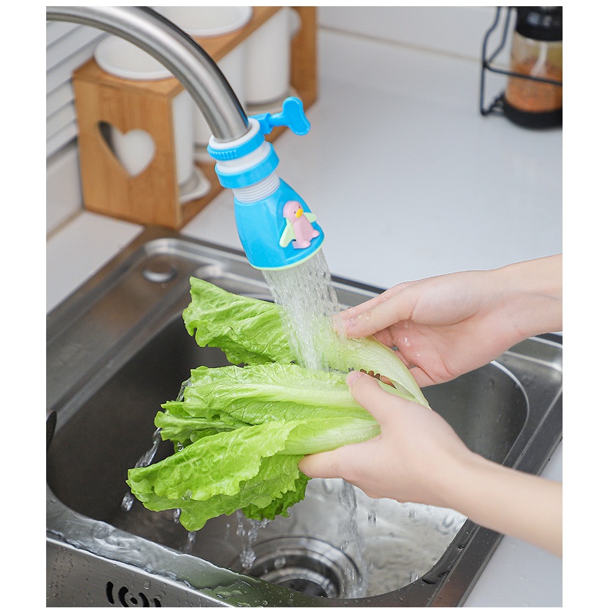 Zthome 360°Xoay Nối Dài Vòi Bếp Máy Sục Khí Ống Kính Thiên Văn er Lọc Khuếch Tán Tiết Kiệm Nước Vòi Tắm Đầu Nối HOT