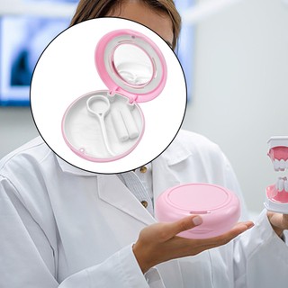 1 Cái Chỉnh Nha Trường Hợp Có Gương Nha Khoa Vô Hình Nẹp Giữ Hộp Bảo Vệ Miệng Có Lỗ Thông Hơi Cho Răng Giả Nẹp Giá Đỡ