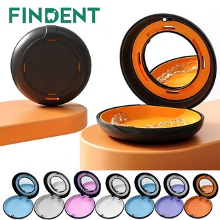 1 Hộp bảo quản răng giả có gương, đóng từ tính, kèm nẹp giữ chỉnh nha