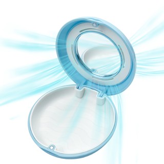 1 Chiếc Di Động Răng Giả Hộp Bảo Quản Có Gương Lỗ Thông Hơi Nha Khoa Giữ Chỉnh Nha Miệng Bảo Vệ Cho Du Lịch Aligner Niềng Răng Hộp Đựng