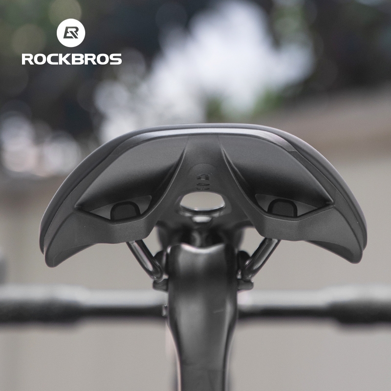 Rockbros Yên Xe Đạp Thoải Mái Chống Sốc Xe Đạp Đường Bộ Đệm Ghế MTB Rỗng Thoáng Khí Bền Ổn Định Thiết Bị Đi Xe Đạp