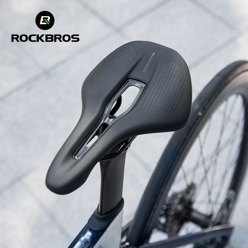 Rockbros Yên Xe Đạp Thoải Mái Chống Sốc Xe Đạp Đường Bộ Đệm Ghế MTB Rỗng Thoáng Khí Bền Ổn Định Thiết Bị Đi Xe Đạp