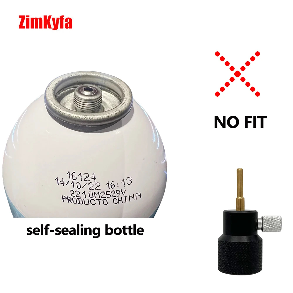 Bộ chuyển đổi làm đầy R134a Chất làm lạnh R290 Khí thủng Phong cách Chai Hộp đựng M14 cho tạp chí Phụ kiện mềm không khí