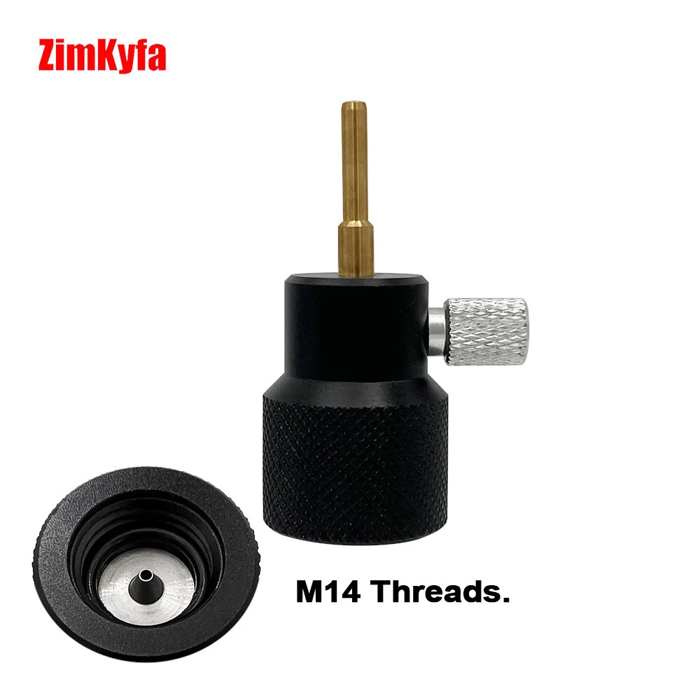 Bộ chuyển đổi làm đầy R134a Chất làm lạnh R290 Khí thủng Phong cách Chai Hộp đựng M14 cho tạp chí Phụ kiện mềm không khí