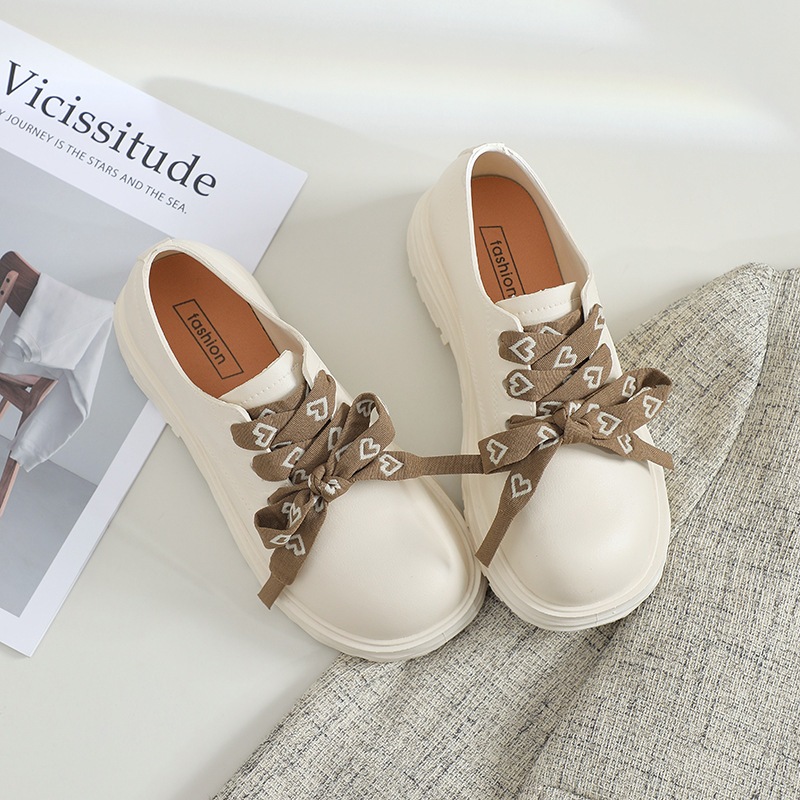 Loafers Đế Dày Nữ Thu Đông 2025 Phong Cách Mới Ngón Chân Tròn Anh Phong Cách Preppy Chống Thấm Nước Chống Trơn Trượt