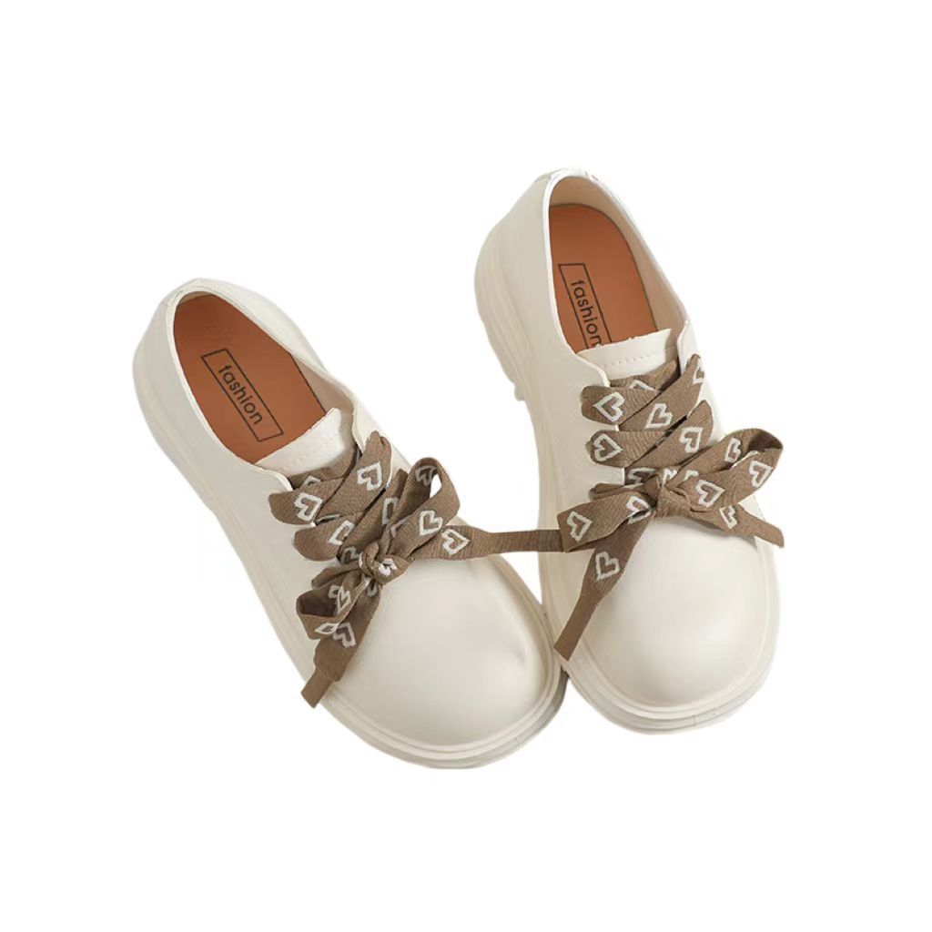 Loafers Đế Dày Nữ Thu Đông 2025 Phong Cách Mới Ngón Chân Tròn Anh Phong Cách Preppy Chống Thấm Nước Chống Trơn Trượt
