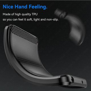 Dành cho Ốp điện thoại OPPO Reno 12F 5G Luxury Slim [Chống vân tay bằng sợi Carbon] Vỏ giáp mềm bảo vệ chống sốc SMF01