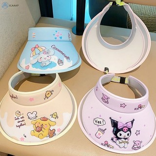 Sanrio Kuromi Cinnamoroll Melody Purin Phim hoạt hình trẻ em Mũ chống nắng dễ thương Mũ chống nắng mùa hè cho bé gái Mũ chống nắng cho bé Mới 2024 Tiếp xúc với bức xạ cực tím khi đi chơi