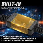 Roadsun 1 Cặp Đèn Pha Ô Tô Led H4 220W 4 Đồng Ống Hi-Lo Beam Bóng Đèn Pha 12 / 24V 29000LM 6000K Động Cơ Chip CSP Siêu Sáng Có Quạt Làm Mát Không Lỗi Cắm Và Chạy Chống Thấm Nước — ảnh 7