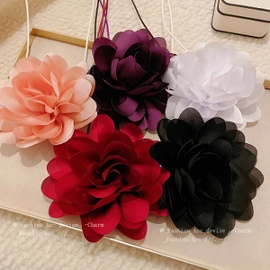 Hoa choker một vòng cổ nhiều lớp ngọt ngào siêu bất tử khí chất choker cảm giác cao cấp phụ kiện cá tính bán buôn