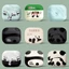 Ốp tai nghe hình gấu trúc dễ thương cho AirPods 3/Pro/2/Pro2, chất liệu mờ