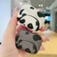 Ốp tai nghe hình gấu trúc dễ thương cho AirPods 3/Pro/2/Pro2, chất liệu mờ