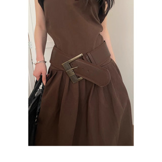 Have u desgin American Hot Girl Phong Cách Thắt Lưng Rộng Nữ Retro Merader Phong Cách Eo Hẹp Ôm Hơn Nhìn Phù Hợp Với Váy Tính Khí Thắt Lưng Cao Cấp