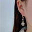 Bông tai Opal cao cấp Bông tai Thiết kế thích hợp Người ảnh hưởng khí quyển Thời trang Bông tai phù hợp 2024 Phong cách mới Hợp thời trang