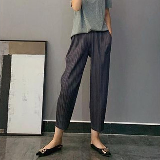 Mô hình cơ bản của Counter!Miyake Mùa Xuân Hè Mỏng Hơn Nhìn Phù Hợp Với Mắt Cá Chân Dài Bà Quần Rời Size Lớn Rob Har