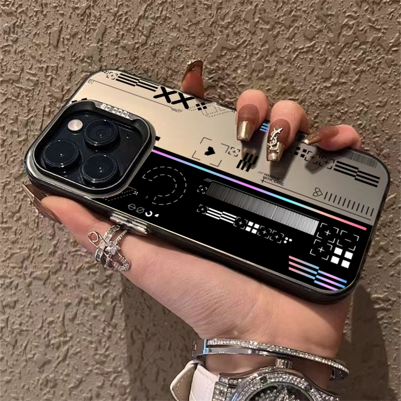 Ốp Lưng Cho iPhone 16 11 14 15 12 13 Pro Max 16e 8 7 Plus XR X XS Max SE2020 2022 Trò Chơi Thời Trang CS Clear GO Sang Trọng IMD Kim Loại Cứng Chống Sốc