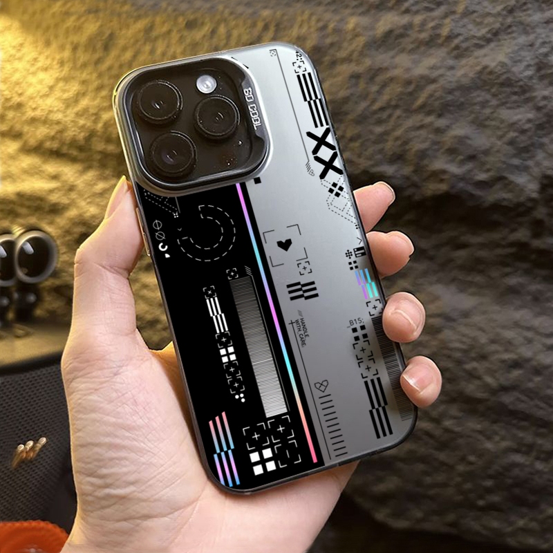 Ốp Lưng Cho iPhone 16 11 14 15 12 13 Pro Max 16e 8 7 Plus XR X XS Max SE2020 2022 Trò Chơi Thời Trang CS Clear GO Sang Trọng IMD Kim Loại Cứng Chống Sốc