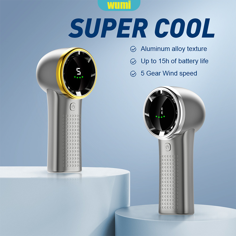 Quạt di động DUUGU Quạt điện 5000mA Quạt Mini có thể sạc lại Quạt Turbo tốc độ cao 5 bánh tốc độ gió