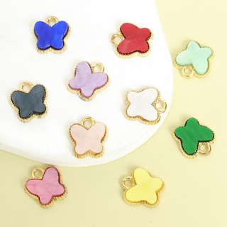 10 Bùa Bướm Acrylic Nhiều Màu - Lý Tưởng Cho Vòng Tay, Dây Chuyền, Bông Tai, Móc Khóa Thủ Công Thủ Công Và Dự Án Mặt Dây Hợp Kim - Hoàn Hảo Cho Các Nhà Làm Trang Sức