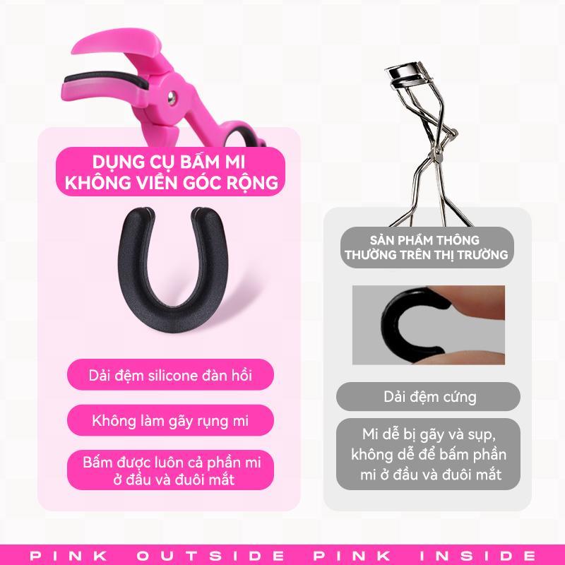 Pinkpunk Curler lông mi góc không chết 360 ° không chết mà không có mí mắt