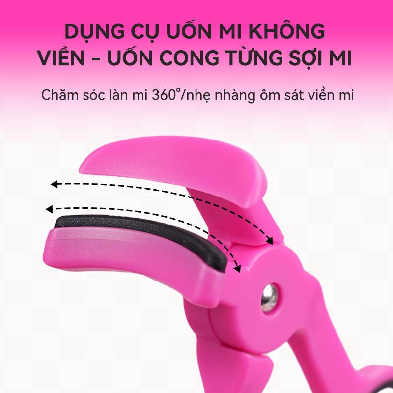 Pinkpunk Curler lông mi góc không chết 360 ° không chết mà không có mí mắt