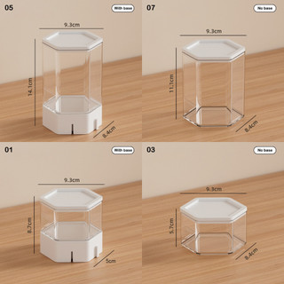 Huxuan Phim Hoạt Hình Hộp Bảo Quản Mô Hình Handmade Hộp Hiển Thị Chống Bụi Trong Suốt Giá Để Đồ RFT Đế Trưng Bày