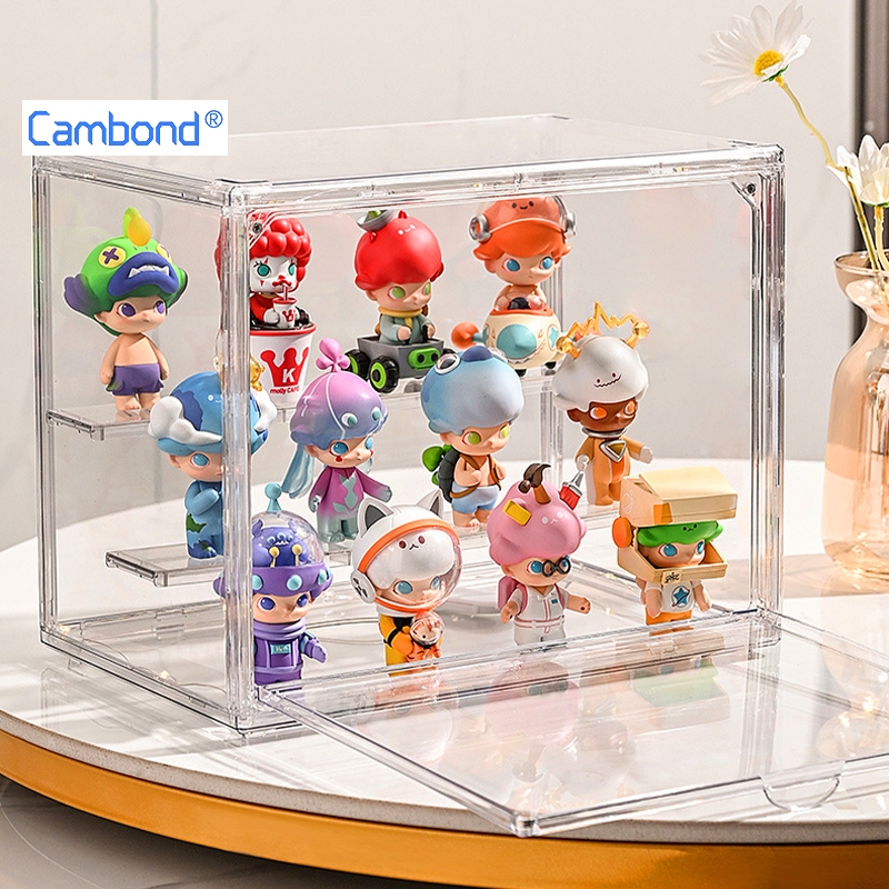 Cambond Hộp mica Acrylic hộp nhựa trong suốt đựng giày túi xách mỹ phẩm trưng bày mô hình búp bê ZenZone