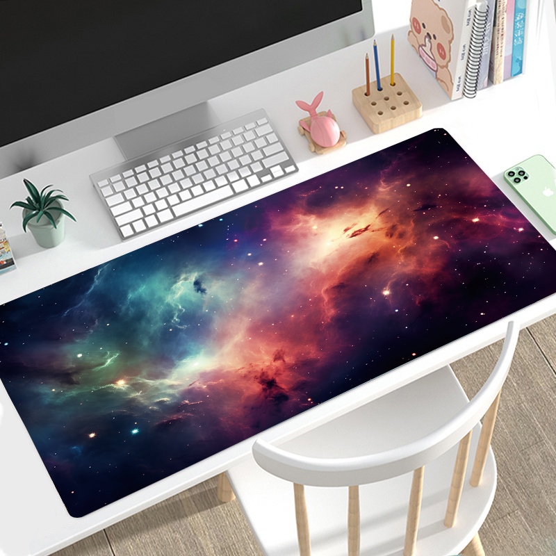 Chơi Game MousePad Bầu Trời Đầy Sao Ban Đêm Phong Cảnh Chuột Miếng Lót Cao Su Lớn Đế Chuột Thảm Bàn Phím Miếng Lót Chuột Làm Việc Trò Chơi Văn Phòng Bàn Thảm