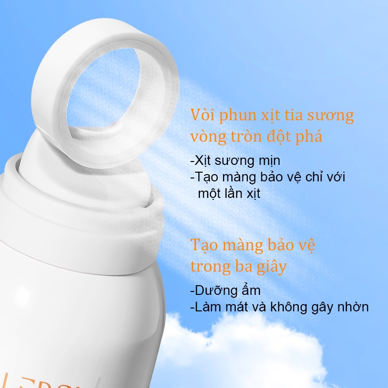 Xịt Chống Nắng ICE LERSKIN SPF50+ PA++++ Chống Tia UV Toàn Diện,Kết cấu mỏng nhẹ, không bết dính, tiện lợi khi sử dụng trong ngày, dung tích 150ml.