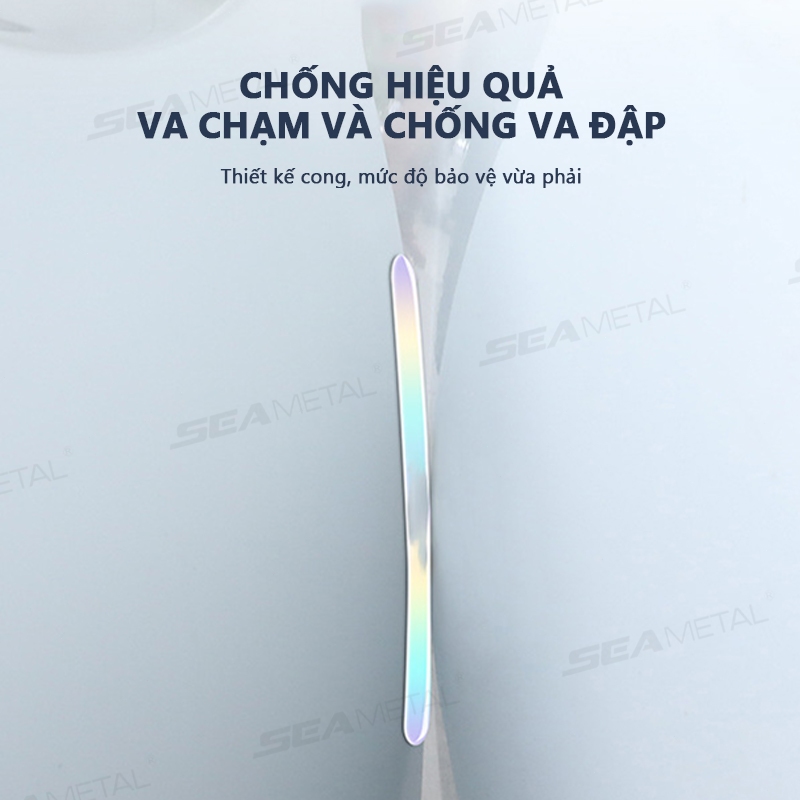 Dải dán tay nắm cửa xe hơi SEAMETAL miếng dán tay nắm cửa ô tô Dạ Quang Nhiều Màu Sắc Bát Cửa Ô Tô Miếng Dán Chống Trầy Xước Phim Bảo Vệ