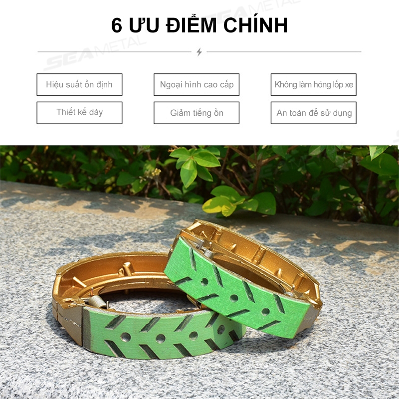 SEAMETAL Xe Máy Má Phanh Giày Bàn Đạp Trống Phanh Giày Khối 110 Má Phanh CG125 Xe Máy Ba Bánh 130 GS125