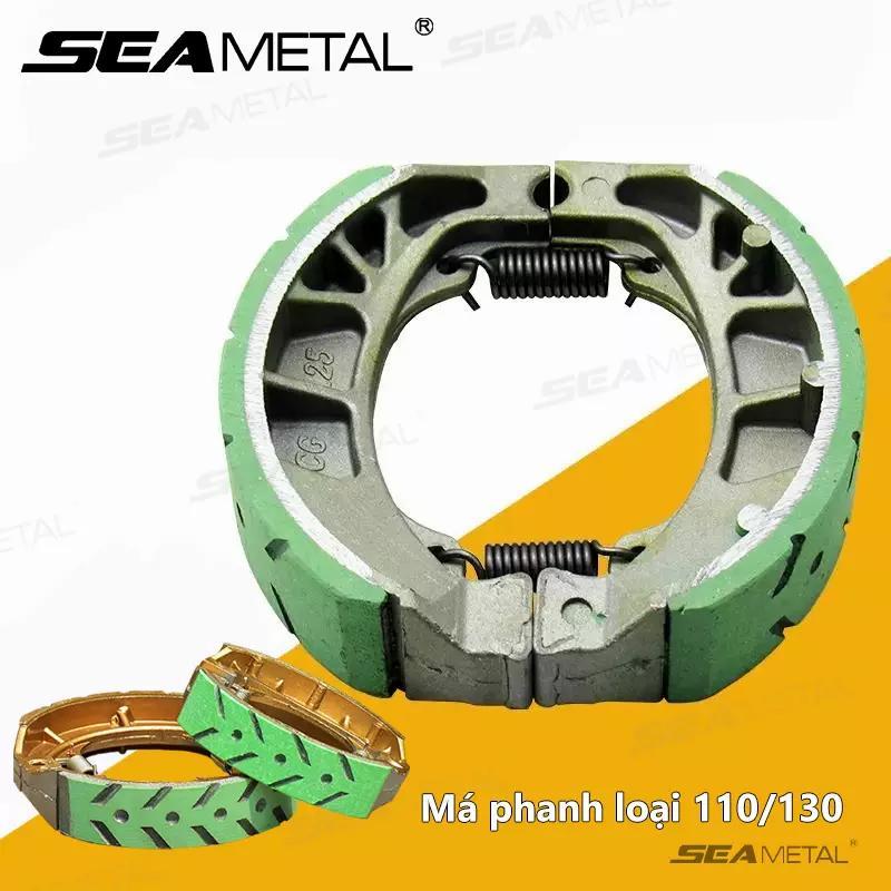 SEAMETAL Xe Máy Má Phanh Giày Bàn Đạp Trống Phanh Giày Khối 110 Má Phanh CG125 Xe Máy Ba Bánh 130 GS125