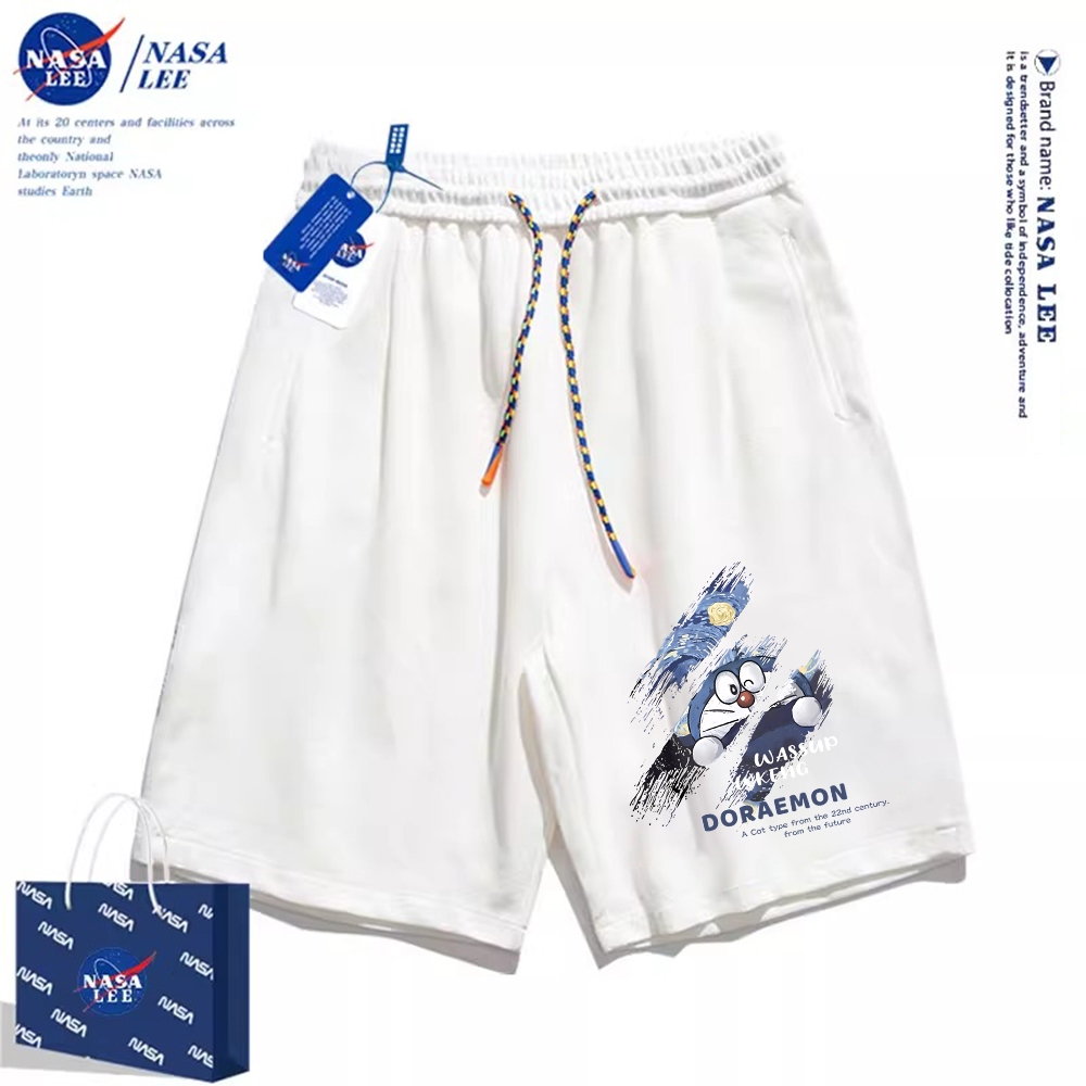 Thương hiệu Nasa Đồng thương hiệu 2024 Quần short dáng rộng Unisex phong cách mới, sử dụng chất liệu Cotton Co giãn dày, thích hợp cho quần short hợp thời trang mùa hè, chống mài mòn, dễ dàng kết hợp, thoáng khí thoải mái, tận hưởng thời gian mát mẻ!12345