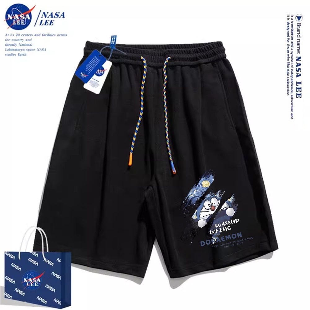 Thương hiệu Nasa Đồng thương hiệu 2024 Quần short dáng rộng Unisex phong cách mới, sử dụng chất liệu Cotton Co giãn dày, thích hợp cho quần short hợp thời trang mùa hè, chống mài mòn, dễ dàng kết hợp, thoáng khí thoải mái, tận hưởng thời gian mát mẻ!12345