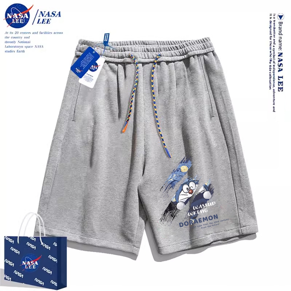Thương hiệu Nasa Đồng thương hiệu 2024 Quần short dáng rộng Unisex phong cách mới, sử dụng chất liệu Cotton Co giãn dày, thích hợp cho quần short hợp thời trang mùa hè, chống mài mòn, dễ dàng kết hợp, thoáng khí thoải mái, tận hưởng thời gian mát mẻ!12345