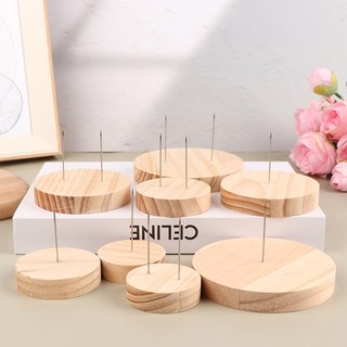Giá Đỡ Trưng Bày Dụng Cụ Đan Len Di Động Tiện Dụng Đế đứng búp bê bằng gỗ