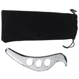 Dụng cụ cạo mát xa guasha bằng thép không gỉ tiện lợi dụng cụ làm thon chân guasha scraping massager