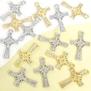 10 Chiếc Phong Cách Đường Phố Châu Âu Và Mỹ Đeo Chéo Quyến Rũ Với Kim Cương Giả Sáng Bóng - Phụ Kiện Thời Trang Cho Mọi Dịp Tôn Giáo Nam Nữ Vòng Cổ Bông Tai Móc Khóa Mặt Dây Hợp Kim DIY